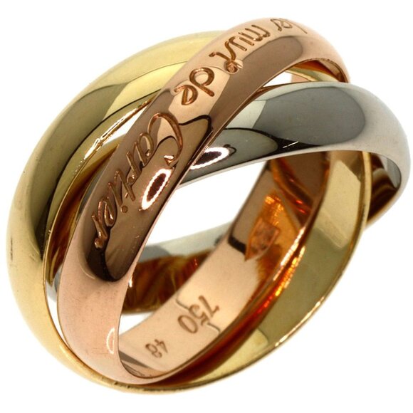 CARTIER 18k Yellow Gold Trinity Ring #48 - Picture 2 of 9